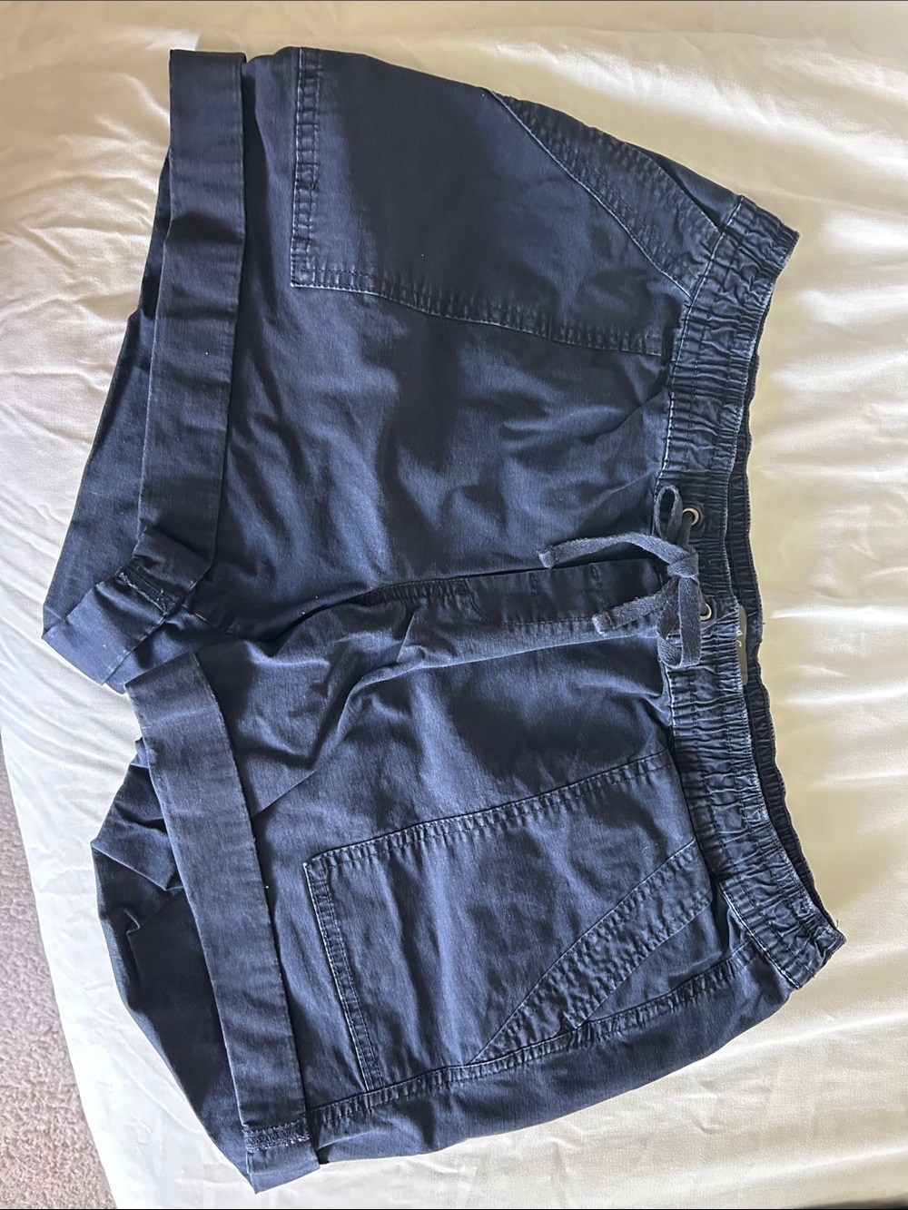 Natural Reflections Navy Drawstring Women’s Casual Shorts